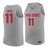 Ohio State Buckeyes #11 Jerry Lucas Gray College Basketball Jersey Dzhi,baseball caps,new era cap wholesale,wholesale hats